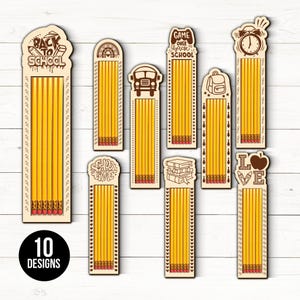 Pencil Holder SVG Laser Cut Files: 3D Pencil Case, Back to School (Digital Download)