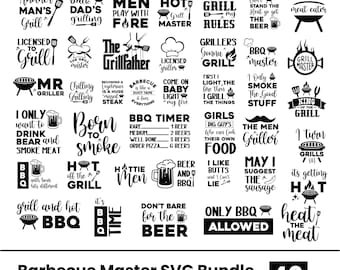 BBQ Master SVG Bundle: Funny Grilling Designs (Digital Download)