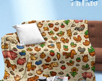 Stardew Valley Fleece Blanket: Cozy Gamer Throw