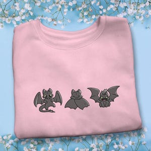Ohnezahn bestickte Sweatshirt Vintage gestickte Hoodie Shirt Geschenke