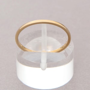 14k Gold Band Ring, Solid Thin Gold Ring, Minimalist Wedding Band, Simple 14k Gold Ring, Plain Gold Wedding Band, Perfect Gift for Her