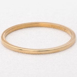 14k Gold Band Ring, Solid Thin Gold Ring, Minimalist Wedding Band, Simple 14k Gold Ring, Plain Gold Wedding Band, Perfect Gift for Her