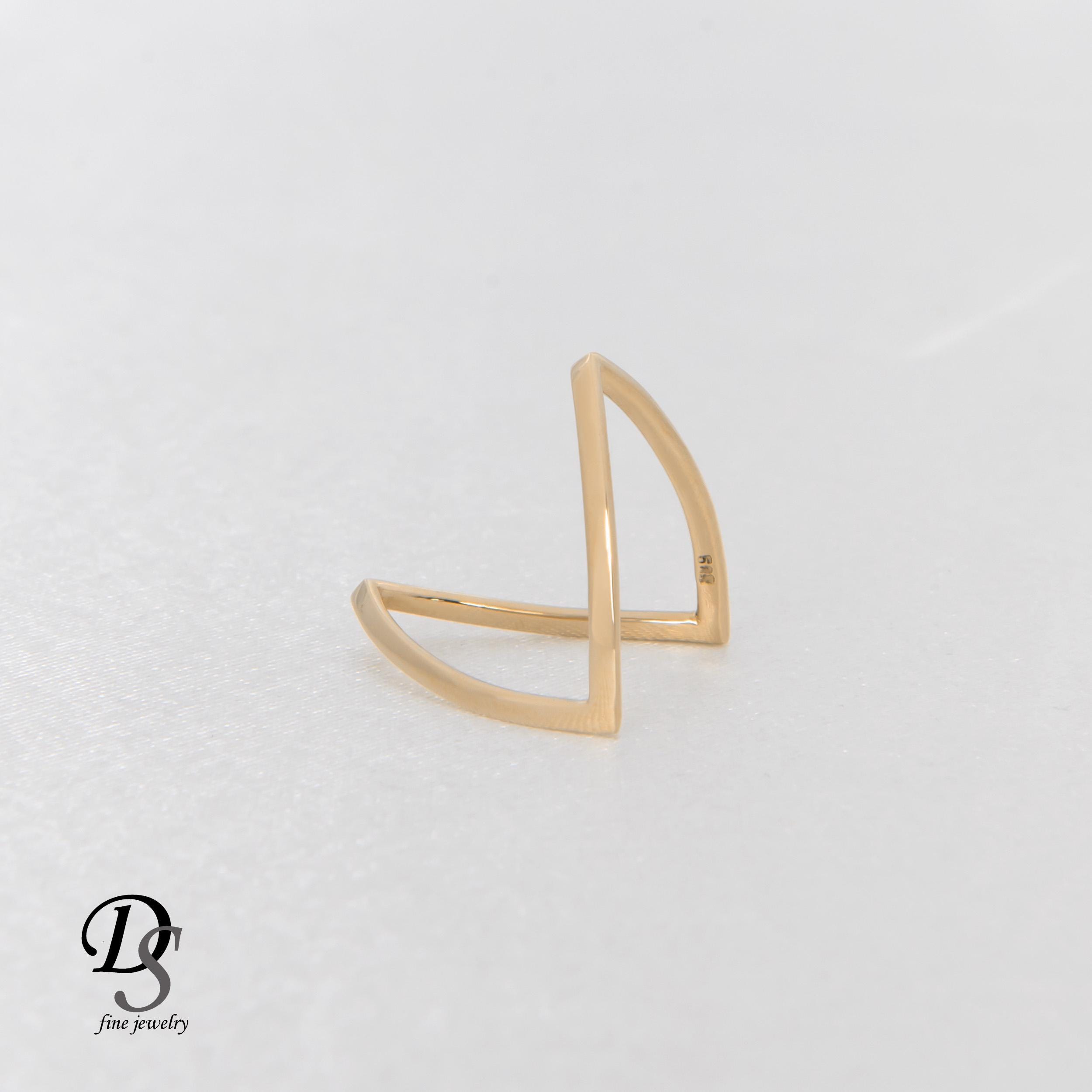 Gold Eternity Vorsteckring Jackie 2.0 Mit 0.87 Crt Diamant