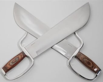 Stainless Steel Wing Chun Butterfly Swords: Randall Style Practice Blades