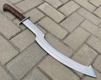 Handgemaakt Khopesh-zwaard, 20-inch koolstofstalen Egyptische machete, historisch oud, displayzwaard,
