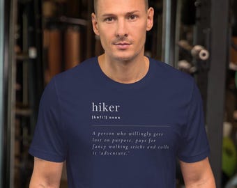 Lustiges Wanderer Definition T-Shirt - Wander Geschenk, Outdoorsy Tee, Wanderliebhaber Shirt, Abenteuer Humor