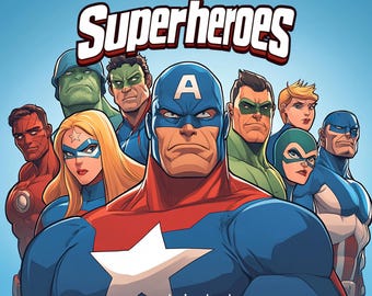 Superheroes Coloring Book – 47 Epic Hero Designs | Action-Packed Coloring Fun for Kids, Adults from mediamake.de