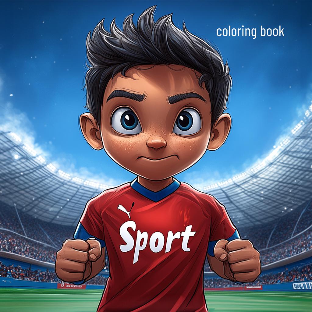 Sports Coloring Book, 46 Dynamic Sports Illustrations to Color, Soccer, Basketball, Tennis & More for Kids, Adults to Relax - mediamake.de