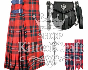 Kilt écossais MacGregor de 8 verges pour homme - Kilt sur mesure
