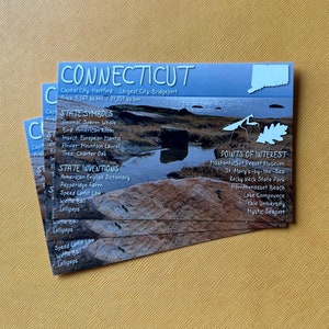 Connecticut USA State Postcard