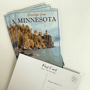 Minnesota USA State Postcard