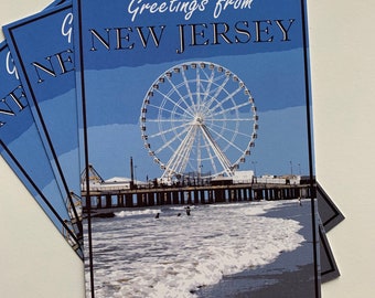 New Jersey USA State Postcard