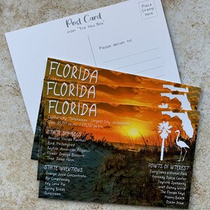 Cartolina dello stato della Florida, USA