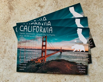 California USA State Postcard