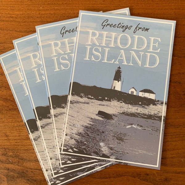 Rhode Island USA State Postcard