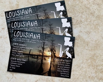 Louisiana USA State Postkarte