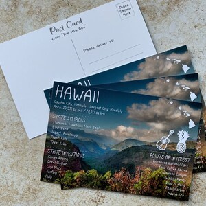 Hawaii USA State Postcard