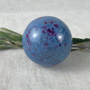 Polished Ruby in Kyanite Sphere- Palm Size- Decorative Mineral Paperweight