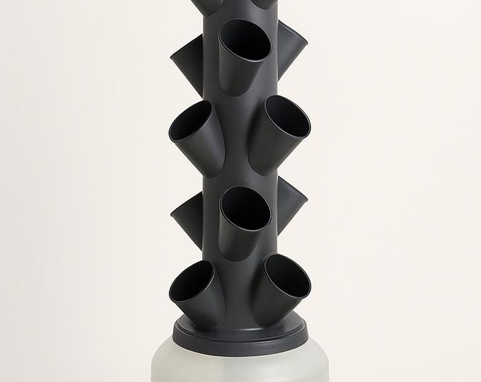 Hydroponic planting tower made of PETG | 3D printing planting system for balcony & indoor garden | Sustainable vertical garden