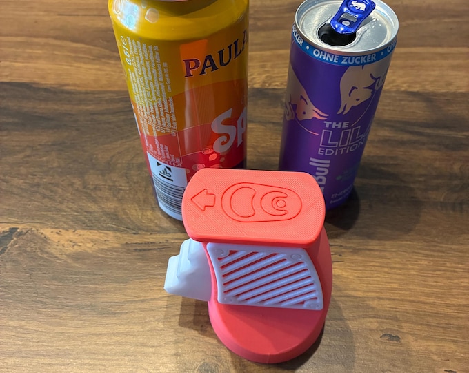 Practical 3D-printed can opener for 250–500ml cans – perfect for camping & for people with long fingernails or for people with disabilities