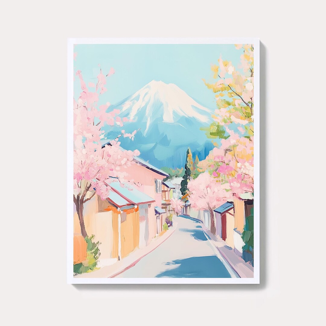 Mount Fuji Watercolor Print: Japanese Landscape Art (digital Download ...