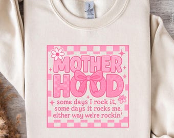 Motherhood Coquette Bow Checker PNG SVG, Retro Motherhood Png, Divertente Mamma Sarcastica Mamma Png, ,Mamma Rosa Svg, Maglietta Mamma Png, Festa della Mamma Svg