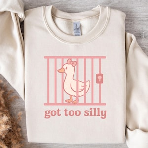 Silly Goose Shirt Design: Coquette Humor SVG PNG (Digital Download)