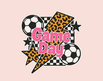 Coquette Soccer Game Day-ontwerp: png-SVG (digitale download)