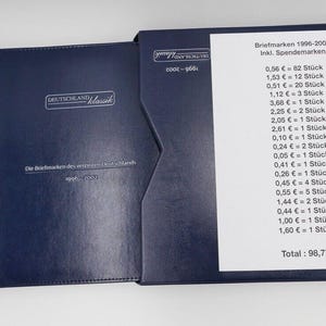 Sellos válidos para el franqueo 1996-2002. Franqueo válido 98,77 euros.