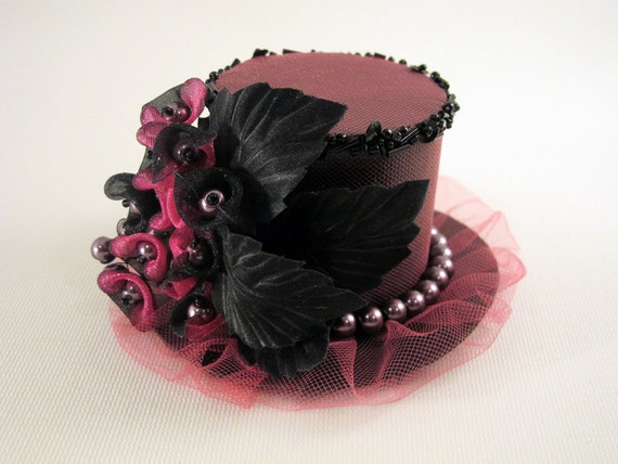 Pink Mini Top Hat Girl or Women Valentine's Photo Prop Tea | Etsy