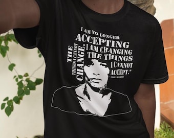 Angela Davis Quote T-Shirt, Black History Month Tee, Unisex