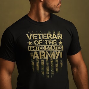 Army Veteran T-Shirt: Patriotic US Military Apparel