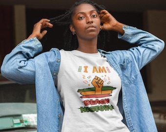 I Am Black History T-Shirt, African American Pride Unisex Tee