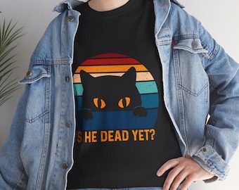 Rolig vintagekatt unisex t-shirt, retrografik