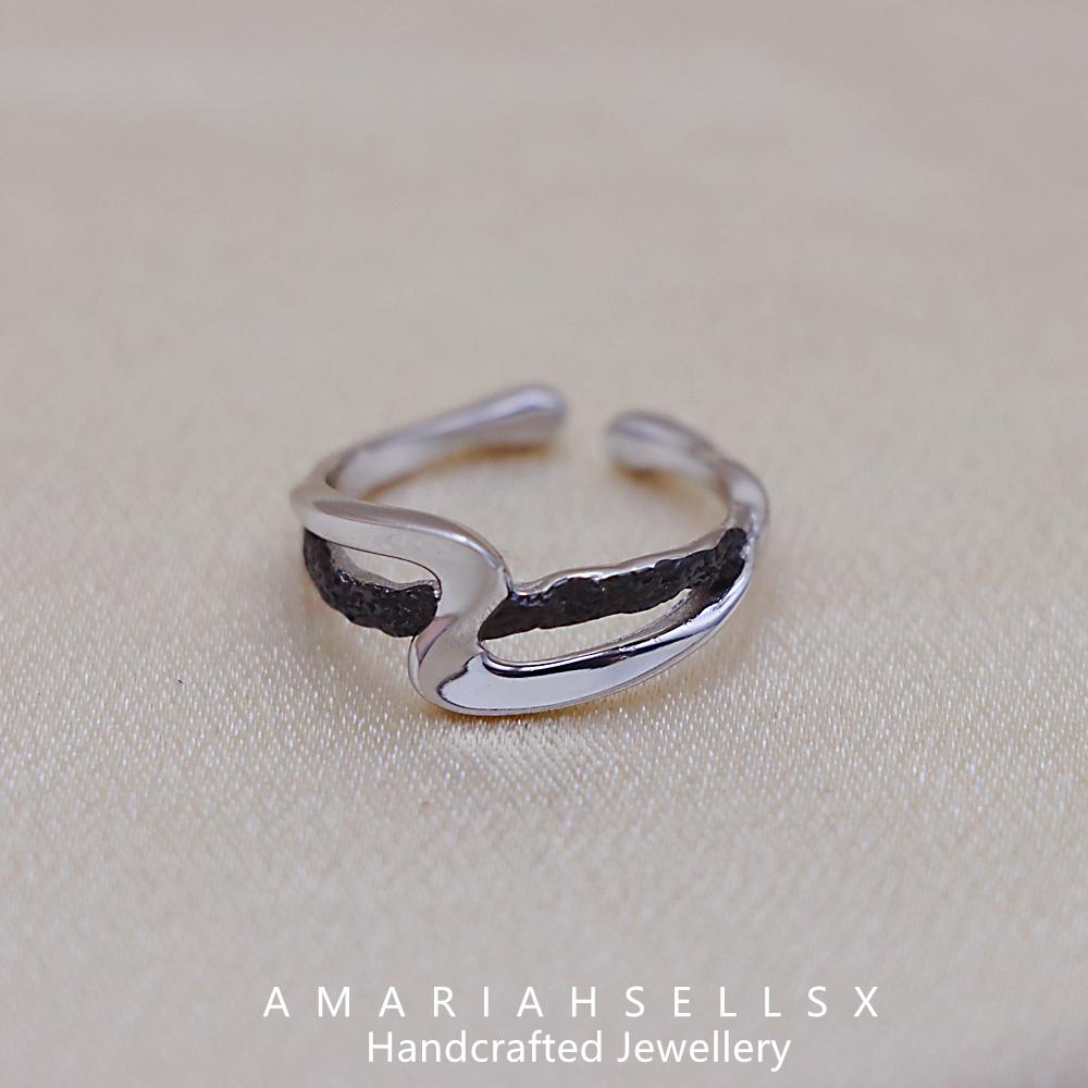 指輪・リング +ENGBROX+ silver925 two heart wave ring EBRG22043 Sterling Silver Classic Heart w/ Arrow Ring Love Romantic