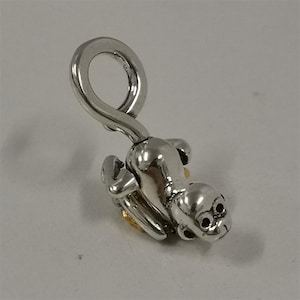 Colgante de mono bicolor móvil de Pandora