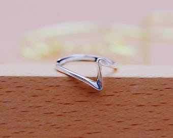 S925 Sterling Silver Geometric Cross Open Ring, Vintage Ring