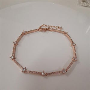 Pulseira com pingente Pandora Sparkling Pavé Bars em prata de lei 925