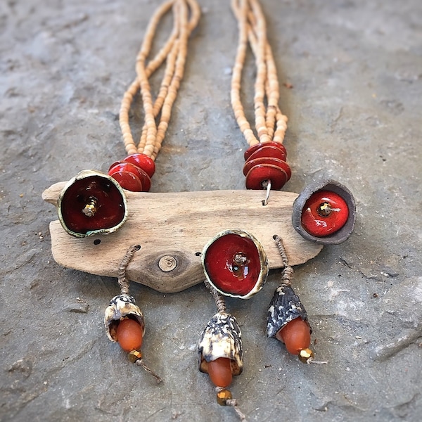 Driftwood Necklace Etsy