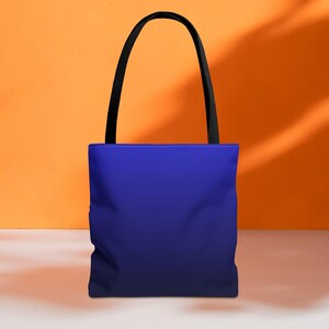 Blue Gradient Tote Bag - Beach Bag, Shopping Tote, Grocery Bag, Eco-Friendly Bag, Stylish Carryall Accessory