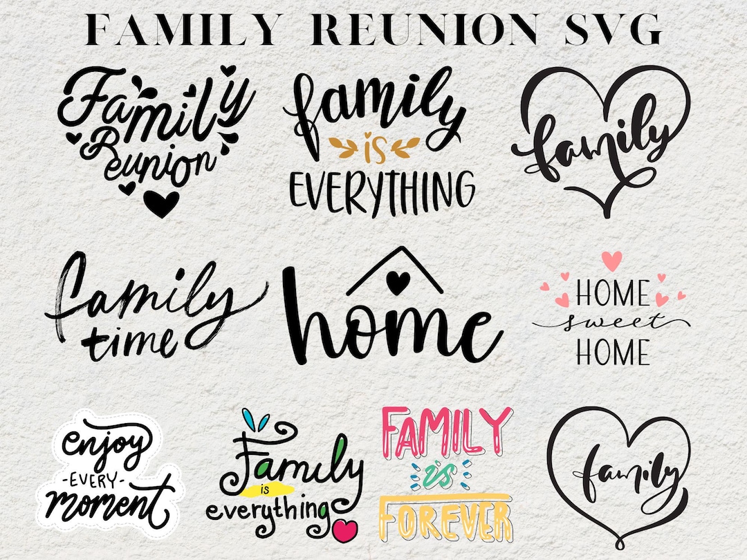 Family Reunion Svg Png Bundle, Family Tree Svg, Tree of Life Svg ...
