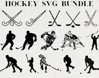 HOCKEY SVG-BUNDEL, hockey Svg-bestanden knippen, hockey Clipart-bundel, Hockey silhouet Svg, Svg-bestanden voor Cricut, Hockey Png, digitale download