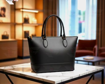 Große Leder Tragetasche Damentasche, Leder Tote Bag, Büro Schultertasche für den täglichen Gebrauch