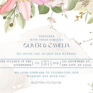 Personalize Your Celebration: Customizable Invitation Template for Wedding, Graduation, or Birthday - Digital Download
