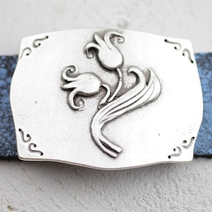 Versilberte Schnalle, Blumen Gürtelschnalle für Frauen, Blumen Gürtelschnalle Pin, elegante Schnalle, Boho Schnalle, Anpassung Pin, Weihnachtsgeschenk, GS113