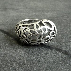 Silver Flower Ring, İnfinty Ring, Bohemian Ring, Elegant Ring, Hippie Ring, Art Deco Ring, Summer Ring, Statement Ring, Mother&#39;s Day, R58