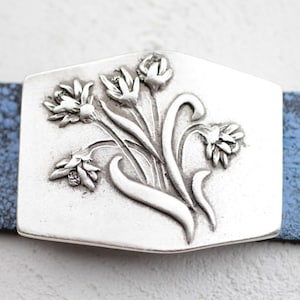 Versilberte Schnalle, Blumenstrauß Schnalle für Frauen, Gänseblümchen Schnalle Pin, Elegante Schnalle, Boho Schnalle, Anpassung Pin, Weihnachtsgeschenk, GS118 AS