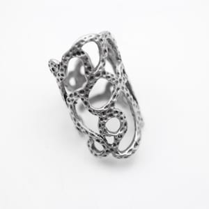 Filigree Ring, Long Silver Ring, Oversized Ring, Modern Ring, Boho Ring, Adjustable Ring, Christmas Gift, Brass Ring, Unisex Ring, R55