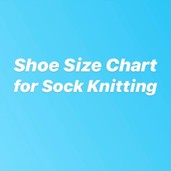 Sock Shoe Size Chart