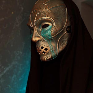 Dooddoener-masker met tranen, duistere tovenaar, Voldemort-cosplayhelm